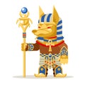 Egyptian mage wiseman warlock priest fantasy action RPG game layered animation ready character vector illustration