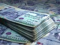 Egyptian money. Egyptian pound banknotes. 20 EGP pounds bills Royalty Free Stock Photo