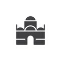 Egyptian mosque vector icon