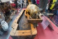 Egyptian mummy inside the British Museum