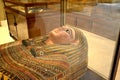 The Egyptian Museum, the valuable cultural relic, the beautiful coffin of Mummy