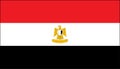 Egyptian national flag Royalty Free Stock Photo