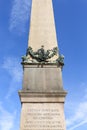 Egyptian obelisk in front of Saint Peter`s Basilica at St.Peter`s Square, Vatican, Rome, Italy Royalty Free Stock Photo