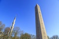 Egyptian obelisk in Istanbul. Ancient Egyptian obelisk of Pharaoh Tutmoses in Hippodrome square of Istanbul, Turkey Royalty Free Stock Photo