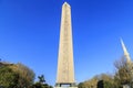 Egyptian obelisk in Istanbul. Ancient Egyptian obelisk of Pharaoh Tutmoses in Hippodrome square of Istanbul, Turkey Royalty Free Stock Photo