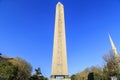 Egyptian obelisk in Istanbul. Ancient Egyptian obelisk of Pharaoh Tutmoses in Hippodrome square of Istanbul, Turkey Royalty Free Stock Photo