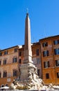 Egyptian obelisk. Italy. Rome. Navon Square Royalty Free Stock Photo