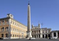 Egyptian obelisk in St Giovanni in Laterano plaza Royalty Free Stock Photo