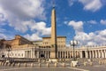 Egyptian obelisk on St Peter`s square in Vatican, Rome, Italy Royalty Free Stock Photo