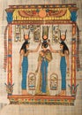 Egyptian papyrus depicting ceremony