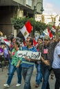 Egyptian People Protesting Against Morsy Royalty Free Stock Photo