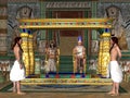 Egyptian Throne Room Royalty Free Stock Photo