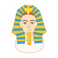Egyptian pharaoh icon, cartoon style Royalty Free Stock Photo