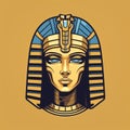 Egyptian Pharaoh Portrait: Retro Futuristic 8-bit Mummies With A Female Twist