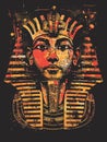 Egyptian pharaohs. T-shirt design. Vector illustration. Royalty Free Stock Photo