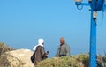 Egyptian pilgrims in the ancient port of Jaffa, Tel Aviv Royalty Free Stock Photo