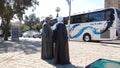 Egyptian pilgrims in the ancient port of Jaffa, Tel Aviv Royalty Free Stock Photo