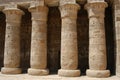 Egyptian pillars Royalty Free Stock Photo