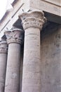 Egyptian pillars with hyroglyphics