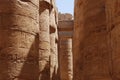 Egyptian pillars Karnak Complex Royalty Free Stock Photo