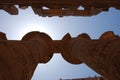 Egyptian pillars Karnak Complex Royalty Free Stock Photo