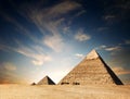 Egyptian pyramid Royalty Free Stock Photo