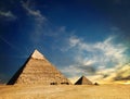 Egyptian pyramid Royalty Free Stock Photo