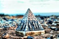 Egyptian Pyramid Model Miniature Royalty Free Stock Photo