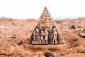 Egyptian Pyramid Model Miniature Royalty Free Stock Photo