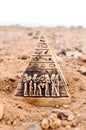 Egyptian Pyramid Model Miniature Royalty Free Stock Photo