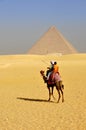 Egyptian pyramids in giza egipto Royalty Free Stock Photo