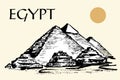 Egyptian pyramids, Great Pyramid of Giza Royalty Free Stock Photo