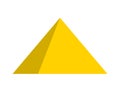 Egyptian pyramids vector symbol icon design