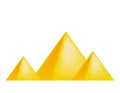 Egyptian pyramids vector symbol icon design Royalty Free Stock Photo