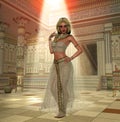 Egyptian Queen Cleopatra Pharaoh Temple Royalty Free Stock Photo