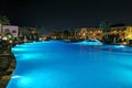 egyptian resort in the dark night Royalty Free Stock Photo