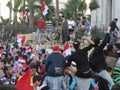 Egyptian Revolution, the army and demonstrators