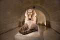 Egyptian Sphinx, Louvre, Paris France Royalty Free Stock Photo