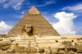 Egyptian Sphinx and Pyramid