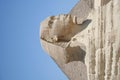 Egyptian sphinx and pyramid Royalty Free Stock Photo