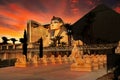 Egyptian Sphinx Pyramid Las Vegas Royalty Free Stock Photo