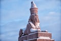 Egyptian sphynx on quay of the Neva river in Saint Petersburg, Russia Royalty Free Stock Photo