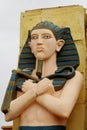 Egyptian statue of men Royalty Free Stock Photo