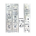 Egyptian stele with hieroglyphics