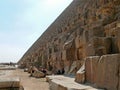 Egyptian step pyramid closeup. Royalty Free Stock Photo