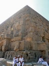 Egyptian step pyramid closeup. Royalty Free Stock Photo