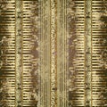 Egyptian style ancient 3d greek vector seamless pattern Royalty Free Stock Photo