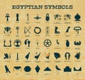 egyptian symbols Royalty Free Stock Photo