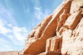 Egyptian temple of Abu Simbel, Egypt Royalty Free Stock Photo