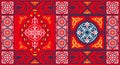 Egyptian Tent Fabric Pattern 2-Red